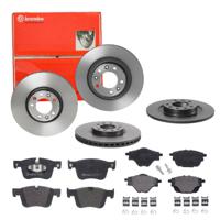 Remmenset, remschijf BREMBO, Remschijftype: Binnen geventileerd, Inbouwplaats: Achteras: , u.a. für Peugeot, Opel, DS, Citroën, Vauxhall