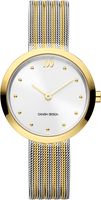 Danish Design IV65Q1210 Horloge Julia Mesh staal goud-en zilverkleurig 28 mm