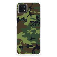 OPPO A53 5G | A73 5G Doorzichtige Silicone Hoesje Army Dark - thumbnail