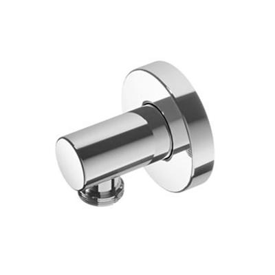 Wanduitlaat Hotbath Mate 1/2 Rond Geborsteld Nikkel