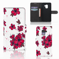 Samsung Galaxy A8 2018 Hoesje Blossom Red