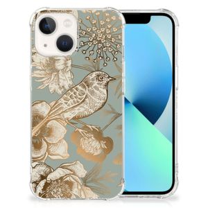 Case voor iPhone 13 Vintage Bird Flowers