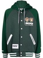 AAPE BY *A BATHING APE® veste bomber à logo appliqué - Vert