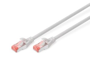 Digitus DK-1644-050 RJ45 Netwerkkabel, patchkabel CAT 6 S/FTP 5.00 m Grijs Halogeenvrij, Verdraaide paren, Snagless, Vlambestendig 1 stuk(s)