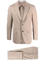 Boglioli single-breasted suit set - Marron