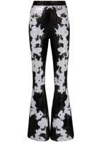 Cynthia Rowley pantalon évasé à sequins - Noir