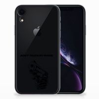 Apple iPhone Xr Silicone-hoesje Gun Don't Touch My Phone