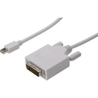 Digitus AK-340305-020-W DisplayPort-kabel Mini-displayport / DVI Adapterkabel Mini DisplayPort-stekker, DVI-D 24+1-polige stekker 2.00 m Wit Schroefbaar - thumbnail