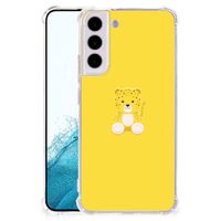 Samsung Galaxy S22 Stevig Bumper Hoesje Baby Leopard - thumbnail