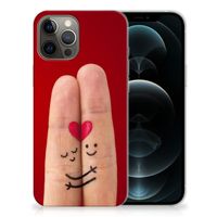 iPhone 12 Pro Max Silicone Back Cover Liefde - Origineel Romantisch Cadeau