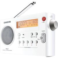 Sangean PR-D7 draagbare radio (FM/MW-tuner, hoofdtelefoonaansluiting, wekfunctie, net/batterijen) wit