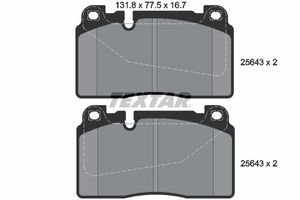 Remblokkenset, schijfrem TEXTAR, u.a. fÃ¼r Audi, Porsche