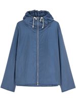 Jil Sander veste matelassée à capuche - Bleu