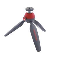 Manfrotto MTPIXI-RD Treppiedi da Tavolo di Tipo Pixi, Rosso/Grigio