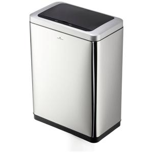 Durable NO TOUCH DUO 342423 Afvalbak 40 l (b x h x d) 460 x 650 x 270 mm Zilver Met automatische deksel 1 stuk(s)