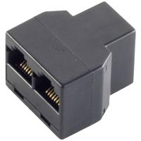 Shiverpeaks Western Adapter [1x RJ12-bus 6p6c - 2x RJ12-bus 6p6c] Zwart - thumbnail