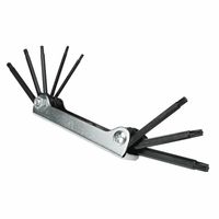 Torx sleutelset 8-delig - metaal - T9 t/m T40 - uitklapbaar - torx sleutels zakmes model