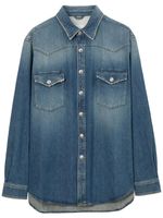 Burberry chemise en jean à manches longues - Bleu