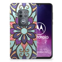 Motorola One Zoom TPU Case Purple Flower