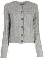 Polo Ralph Lauren cardigan en maille torsadée - Gris