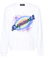 DSQUARED2 sweat en jersey à logo imprimé - Blanc - thumbnail