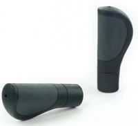 Widek handvatten City Comfort 120 mm rubber grijs 2 stuks - thumbnail