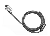 Urban Factory CRS95UF kabelslot Black 2 m - kabelsloten (zwart, 2 toetsen, laptop, PVC, China, 2 m)