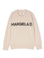 MM6 Maison Margiela Kids sweat à logo imprimé - Tons neutres