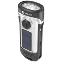 TOOLCRAFT SOLAR & DYNAMO LIGHT Zaklamp werkt op zonne-energie, werkt op de dynamo LED IPX8 (waterdicht), Met noodlichtfunctie 20 lm 176 g