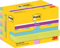 Post-It Super Sticky Notes Cosmic, 90 vel, ft 47,6 x 47,6 mm, pak van 12 blokken - thumbnail