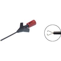 SKS Hirschmann Micro-KLEPS Krokodillenklem Steekaansluiting 0.64 mm CAT I Rood