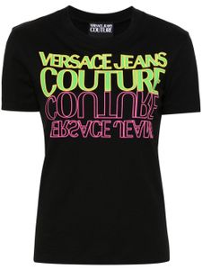 Versace Jeans Couture t-shirt en coton à logo imprimé - Noir