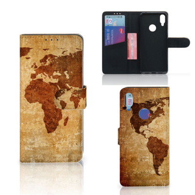 Xiaomi Redmi Note 7 Flip Cover Wereldkaart