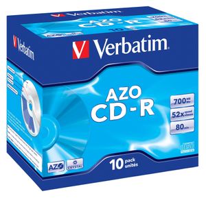 Verbatim CD-R AZO Crystal 700 MB 10 stuk(s)