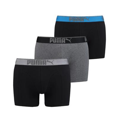 Puma Boxershorts Lifestyle Sueded Cotton Dark Grey Melange / Black-S