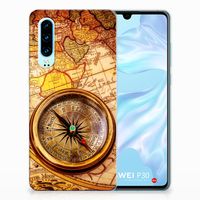 Huawei P30 Siliconen Back Cover Kompas - thumbnail