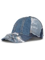 Dolce & Gabbana casquette en jean à design patchwork - Bleu