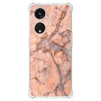 OPPO A98 Anti-Shock Hoesje Marmer Oranje