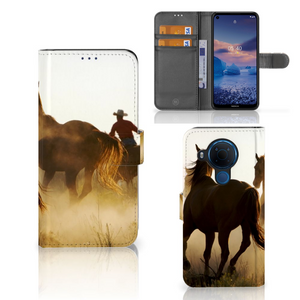 Nokia 5.4 Telefoonhoesje met Pasjes Design Cowboy