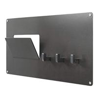 Spinder Design wandkapstok Leatherline Mail 45 cm staal antraciet