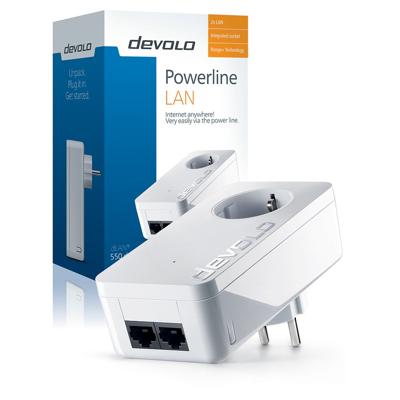 Devolo dLAN® 550 duo+ 500 Mbit/s Ethernet LAN Wit 1 stuk(s)