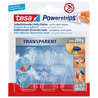 Powerstrips Tesa 58900 deco haken transparant 5 stuks