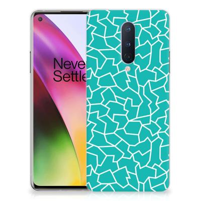 OnePlus 8 Hoesje maken Cracks Blue
