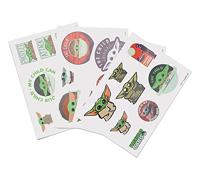 Grupo Erik Gadget Decals Star Wars Baby Yoda - Decals Grogu The Mandalorian Child - waterdichte en herbruikbare stickers, Star Wars fanartikelen, Star Wars geschenken