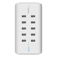 Belkin RockStar USB-laadstation 120 W Thuis Uitgangsstroom (max.) 24000 mA Aantal uitgangen: 10 x USB