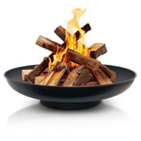 HEAT Outdoor Living Vuurschaal 60 cm Zwart - Gepoedercoat Staal - Vuurschaal voor buiten - 60x60x16 cm