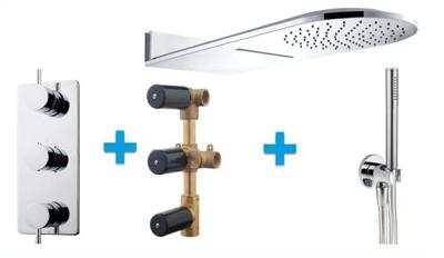 One-pack Inbouwthermostaat rond set 110