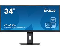 Iiyama ProLite XCB3494WQSN-B5 Business LED-monitor Energielabel G (A - G) 86.4 cm (34 inch) 3440 x 1440 Pixel 21:9 0.4 ms HDMI, DisplayPort, Hoofdtelefoon (3.5 - thumbnail