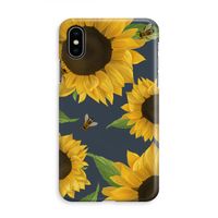 Sunflower and bees: iPhone X Volledig Geprint Hoesje - thumbnail