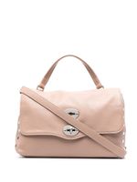 Zanellato sac cabas en cuir à détails de clous - Rose